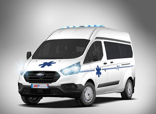 FORD TRANSIT CUSTOM Vente et location ambulances FORD TRANSIT CUSTOM - AR  FRANCE